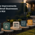 Six Website Improvements That Give Small Businesses the Biggest ROI - TechDex featured image showing six improvement stepping stones leading to a storefront